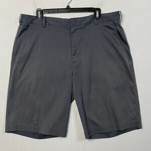 Nike Flat Front Men's Gray Tech Golf Shorts Style 551808-021 Size 36